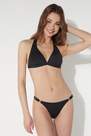 Tezenis - Black Plain-Coloured Triangle Bikini Top