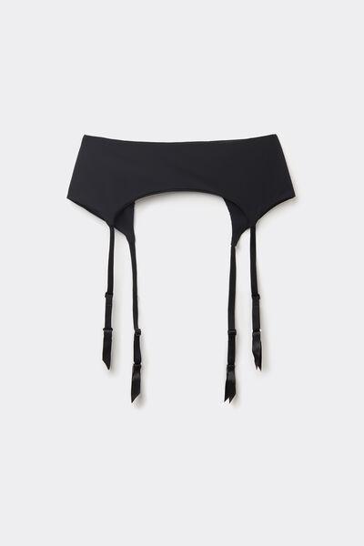 Black Adjustable Thigh Suspenders, , large image number 4