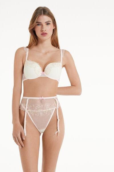 Ivory Light Roses Suspenders, 5701_688V, large image number 1