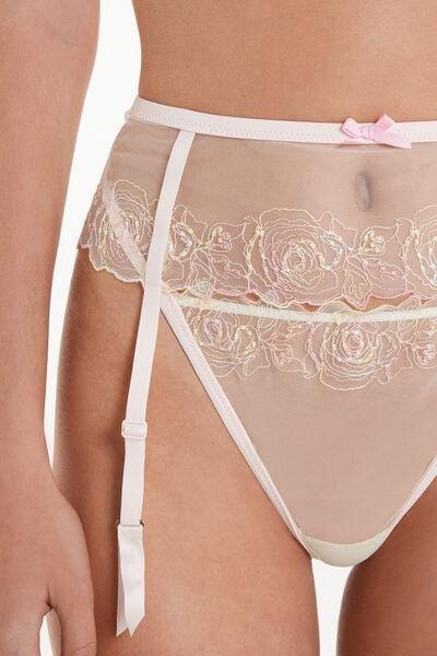 Ivory Light Roses Suspenders, 5701_688V, large image number 3