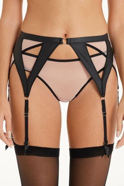 Black Garter Belt Bondage Leather, 5701_029W, large image number 0