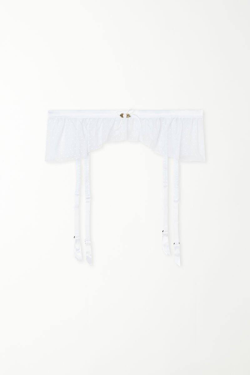 White Fancy Bride Suspenders, , large image number 0