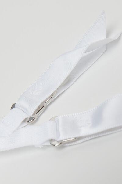 White Fancy Bride Suspenders, , large image number 3