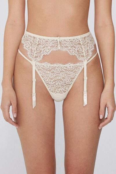White Pearl Dream Lace Suspenders, 5701_677V, large image number 1