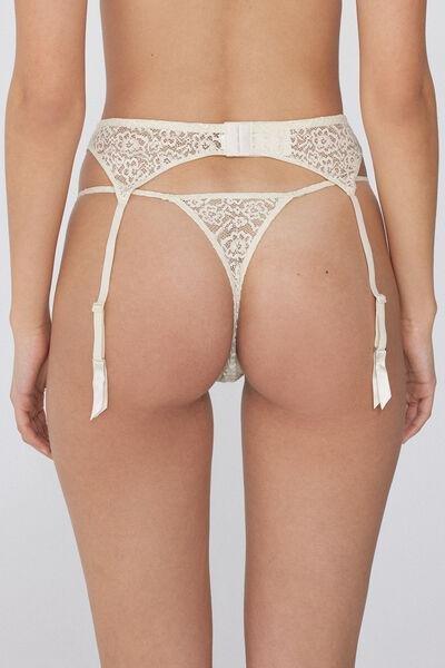 White Pearl Dream Lace Suspenders, 5701_677V, large image number 3