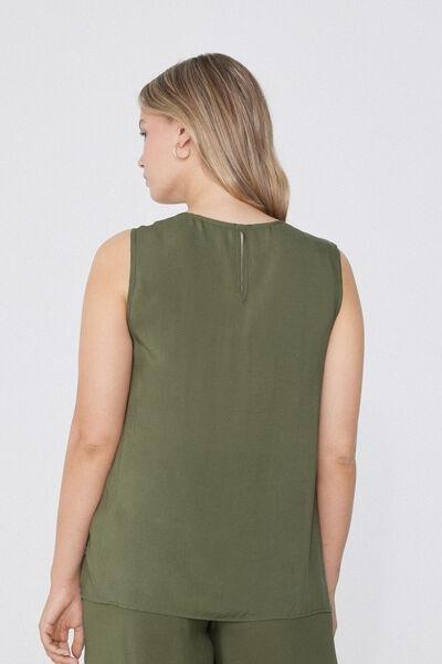 Green Canvas Camisole, 5701_580W, large image number 2