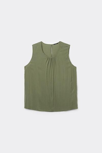 Green Canvas Camisole, 5701_580W, large image number 4