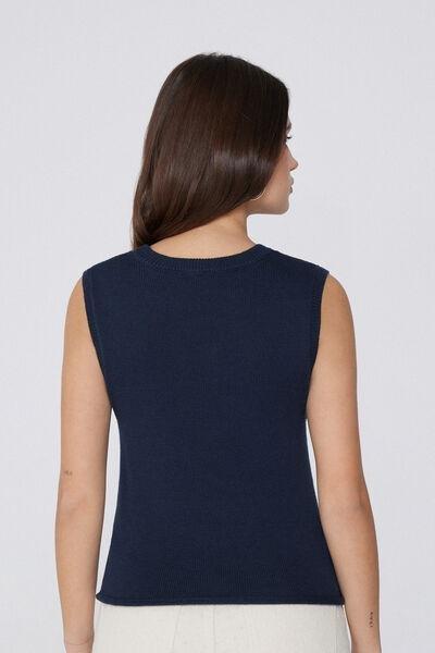 Blue Wide Straps Top, Absolute Blue, large image number 2