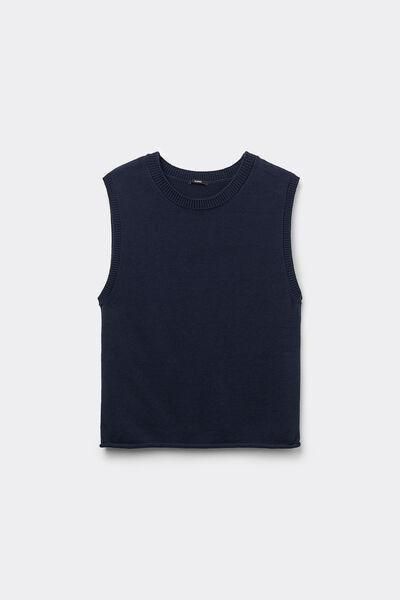 Blue Wide Straps Top, Absolute Blue, large image number 4