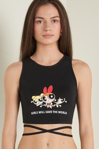 Black Powerpuff Girls Short Top, , large image number 0