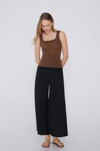Beige Wide Shoulder Straps Camisole, , large image number 1