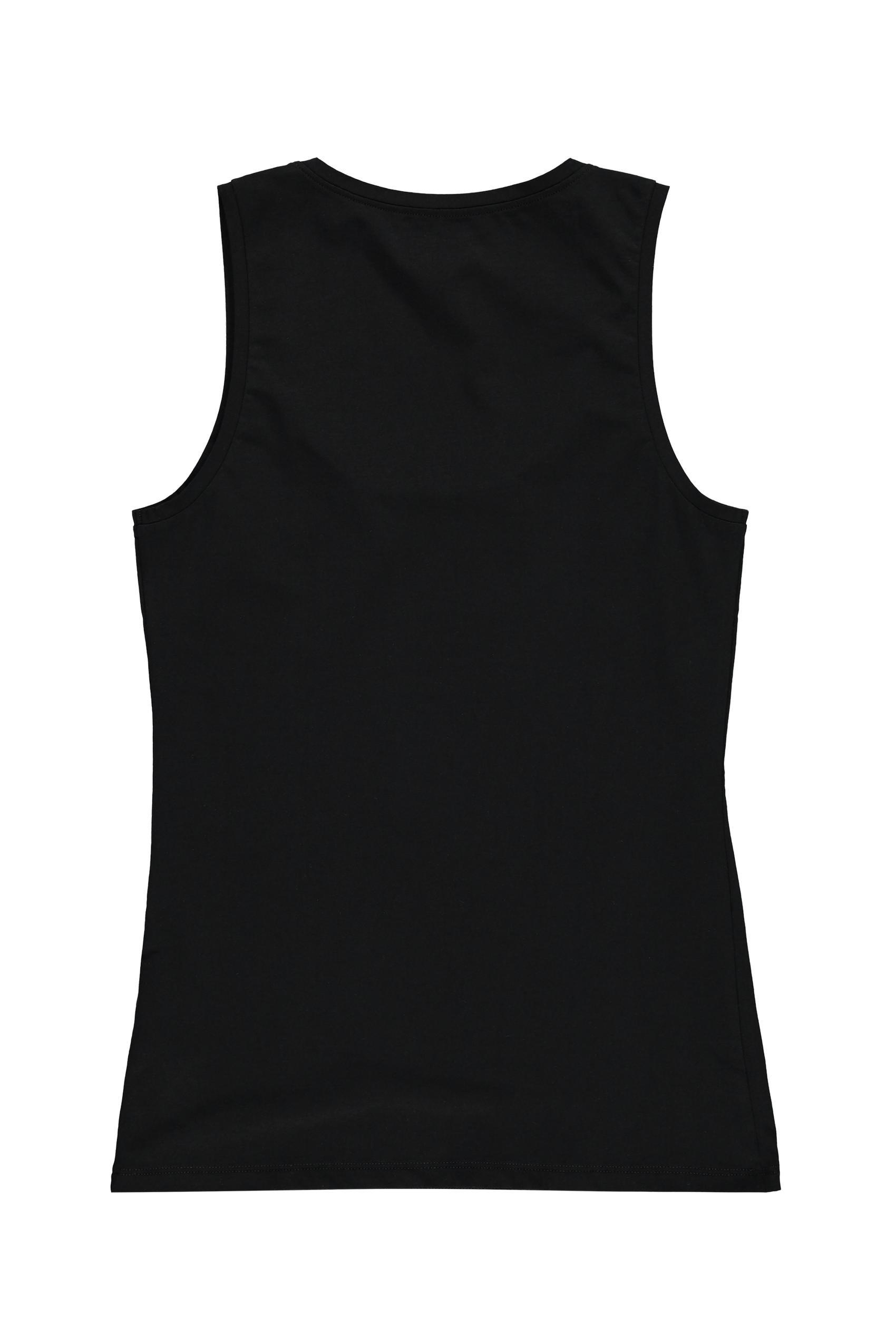 Black U-Neck Tank Top, , large image number 4