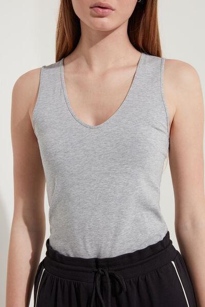 Grey Wide Shoulder Camisole, , large image number 1
