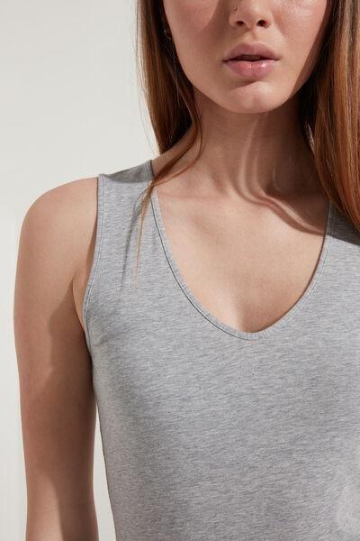 Grey Wide Shoulder Camisole, , large image number 5