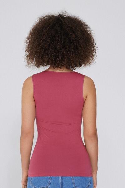 Pink Wide Straps Tank Top, , large image number 2