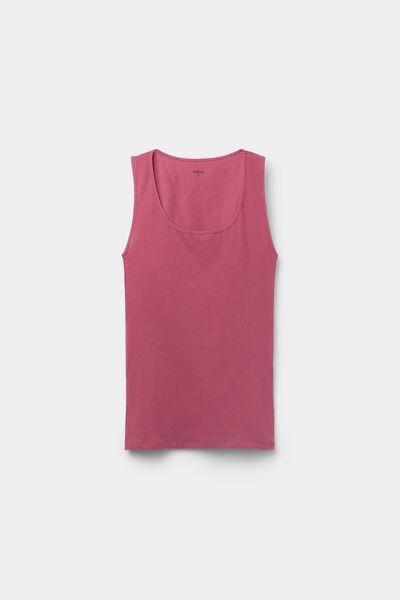Pink Wide Straps Tank Top, , large image number 4