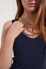 Tezenis - Blue Wide Shoulder V-Neck Cotton Camisole
