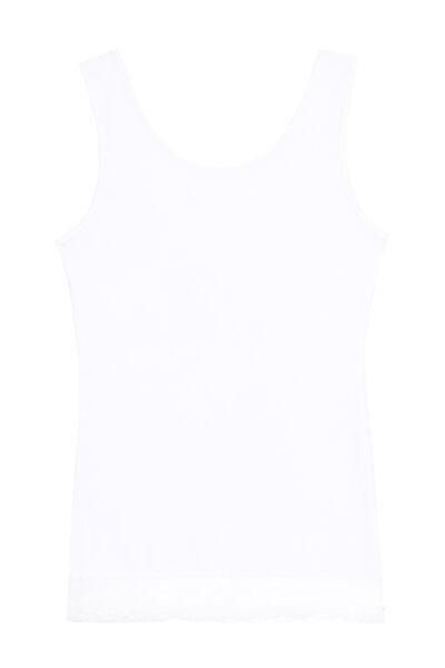 White Reversible V-Neck Lace Vest Top, , large image number 8