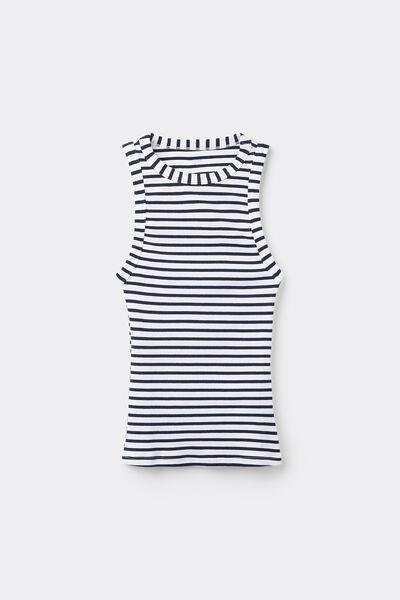 Multicolour Ribbed Racer Back Camisole, , large image number 4