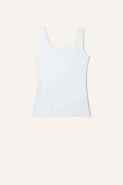 White Raw-Cut Camisole, , large image number 4