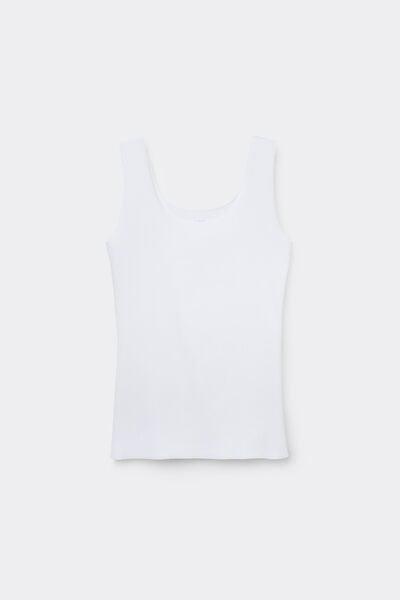White Raw-Cut Camisole, White, large image number 4