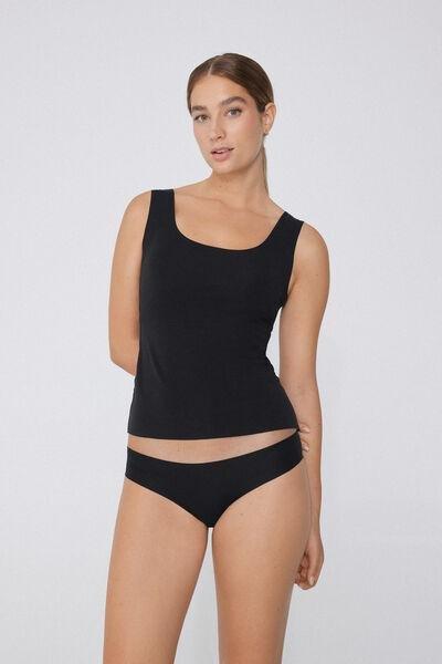 Black Raw-Cut Camisole, Black, large image number 8