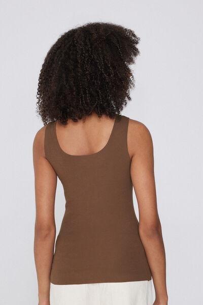 Beige Laser-Cut Camisole, , large image number 2