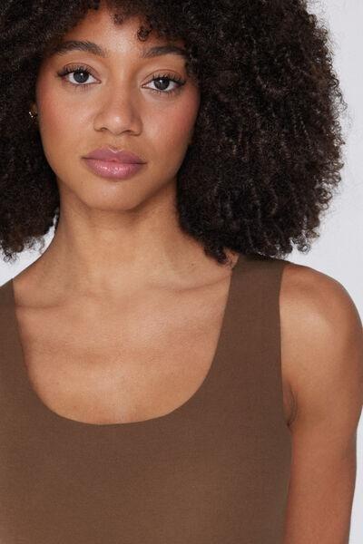 Beige Laser-Cut Camisole, , large image number 3