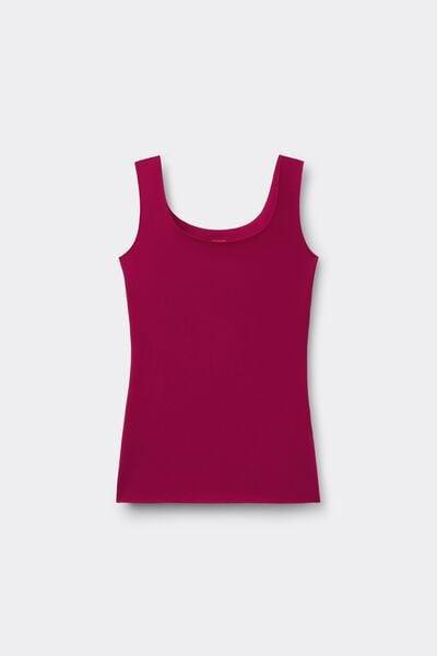 Red Laser-Cut Organic Cotton Camisole, 5701_343Z, large image number 4