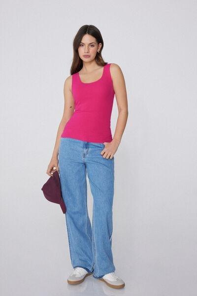 Pink Laser-Cut Camisole, , large image number 1