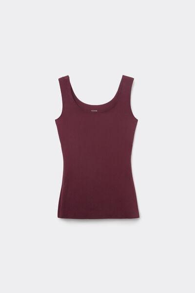 Brown  Laser-Cut Organic Cotton Camisole, 5701_581Z, large image number 0