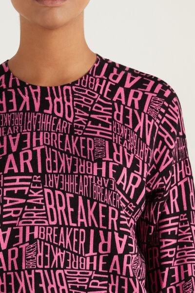 Black Patterned Sweater, , large image number 3