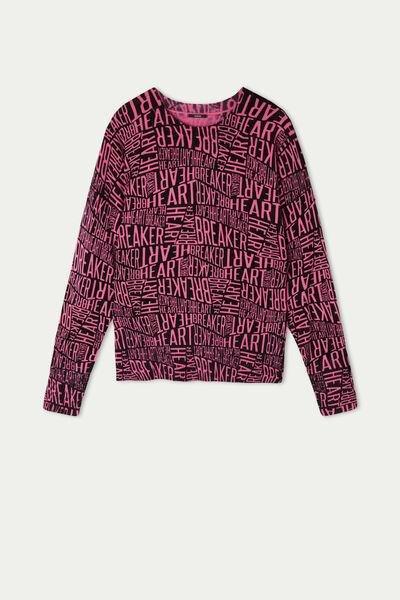 Black Patterned Sweater, , large image number 4