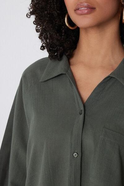 Green Super Light Cropped Shirt, , large image number 3