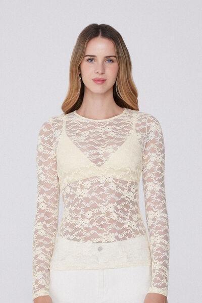 White Sheer Lace Top, 5701_729Y, medium