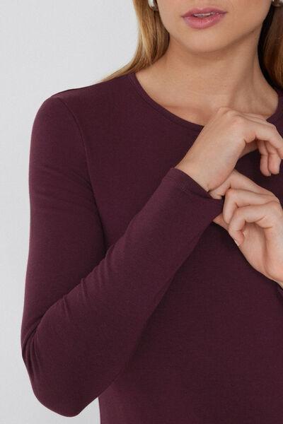 Red Rounded Neck Top, , large image number 3