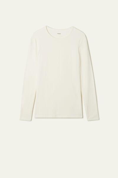 White Rounded Neck Top, , large image number 4