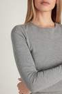 Tezenis - MID-GREY BLEND Cotton and Thermal Modal Rounded Neck Top
