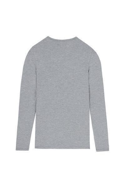 Grey Rounded Neck Top, , large image number 5