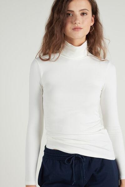 Tezenis - White Polo Neck Top