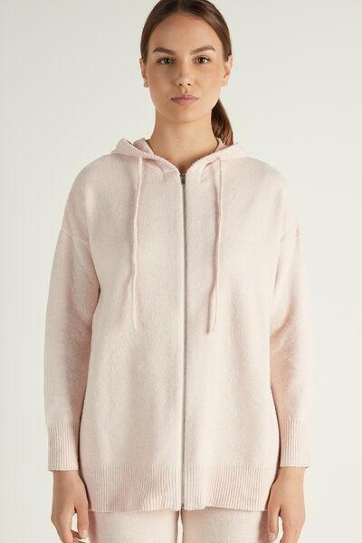 Pink Loungewear Long Sleeve Hooded Sweatshirt, , large image number 1