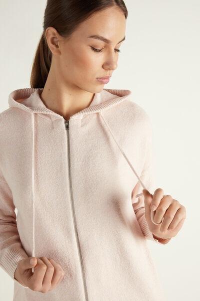 Pink Loungewear Long Sleeve Hooded Sweatshirt, , large image number 3