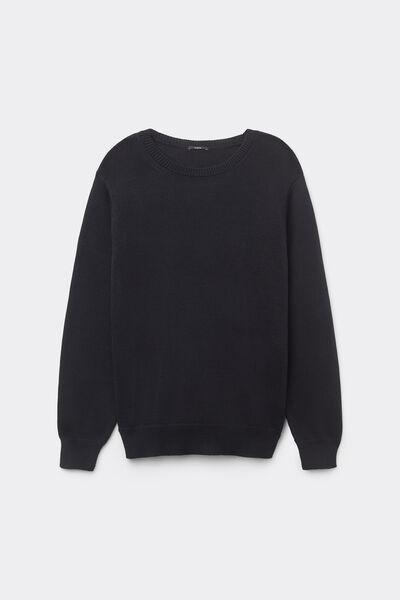 Black Fully Fashioned Sweater, , large image number 4