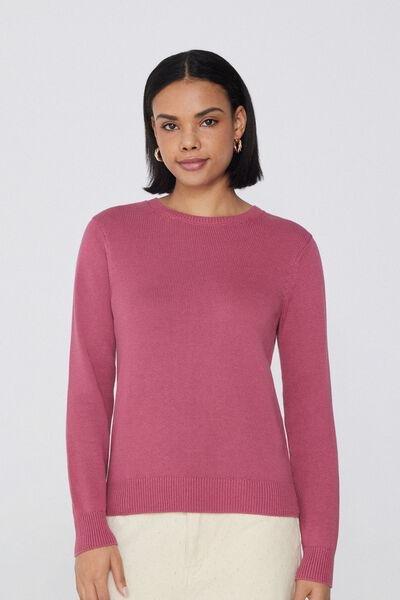 Pink Fully Fashioned Sweater, , large image number 0
