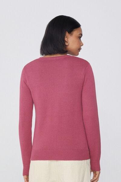 Pink Fully Fashioned Sweater, , large image number 2