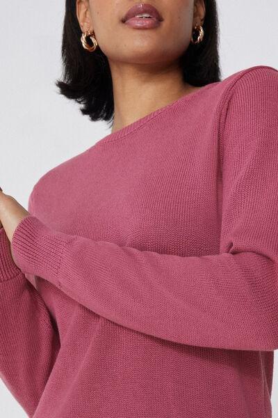 Pink Fully Fashioned Sweater, , large image number 3
