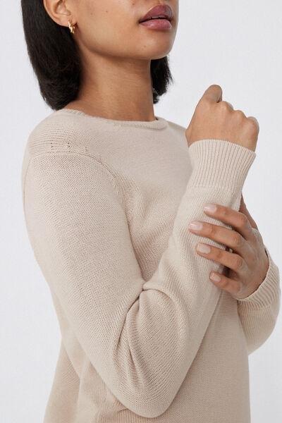 Ecru Fully Fashioned Sweater, , large image number 3