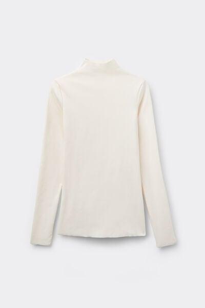 White Silk Touch Turntle-Neck Sweater, 5701_677V, large image number 4