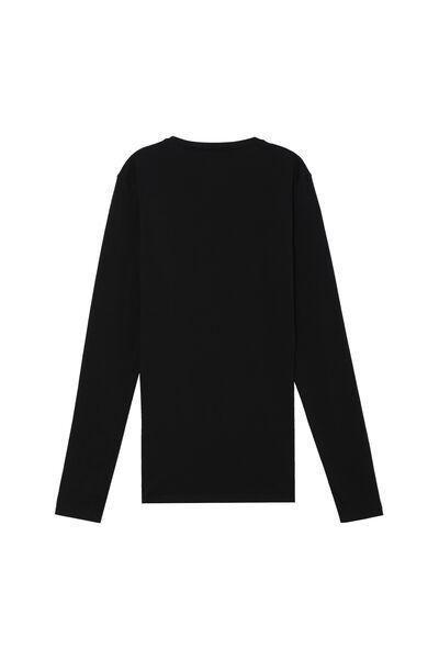 Black Long-Sleeve Top, , large image number 5