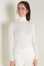 Tezenis - White High-Neck Wool Shirt